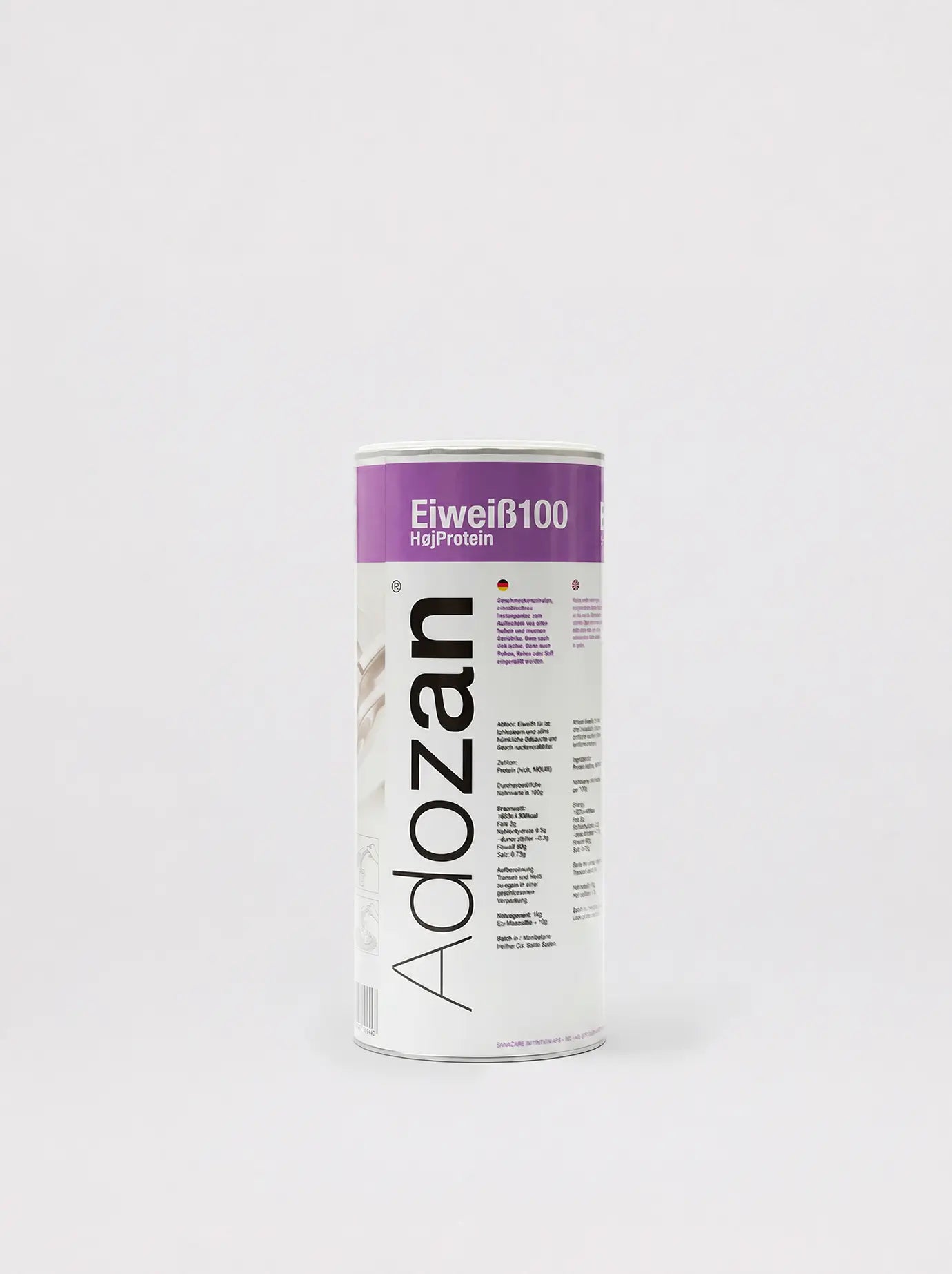 Adozan Eiweiss100 1-kg-Dose mit geschmacksneutralem Proteinpulver