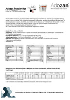Produktdatenblatt Adozan Protein+Hot